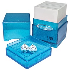 Ultra Pro - Satin Tower Blue with Silver Glitter